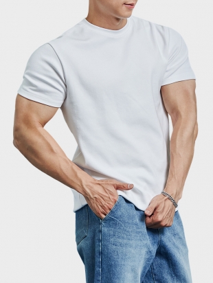 스트롱 헤비모달 머슬핏 티셔츠