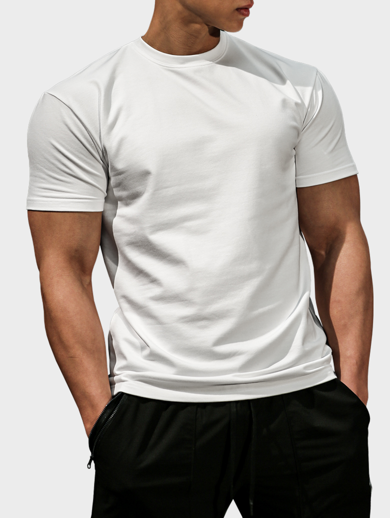 시그니처 헤비메쉬 머슬핏 티셔츠