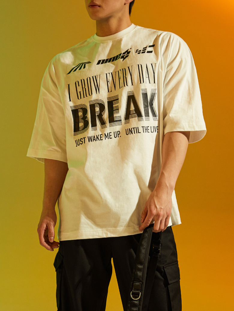 브레이크 코튼 오버핏 티셔츠