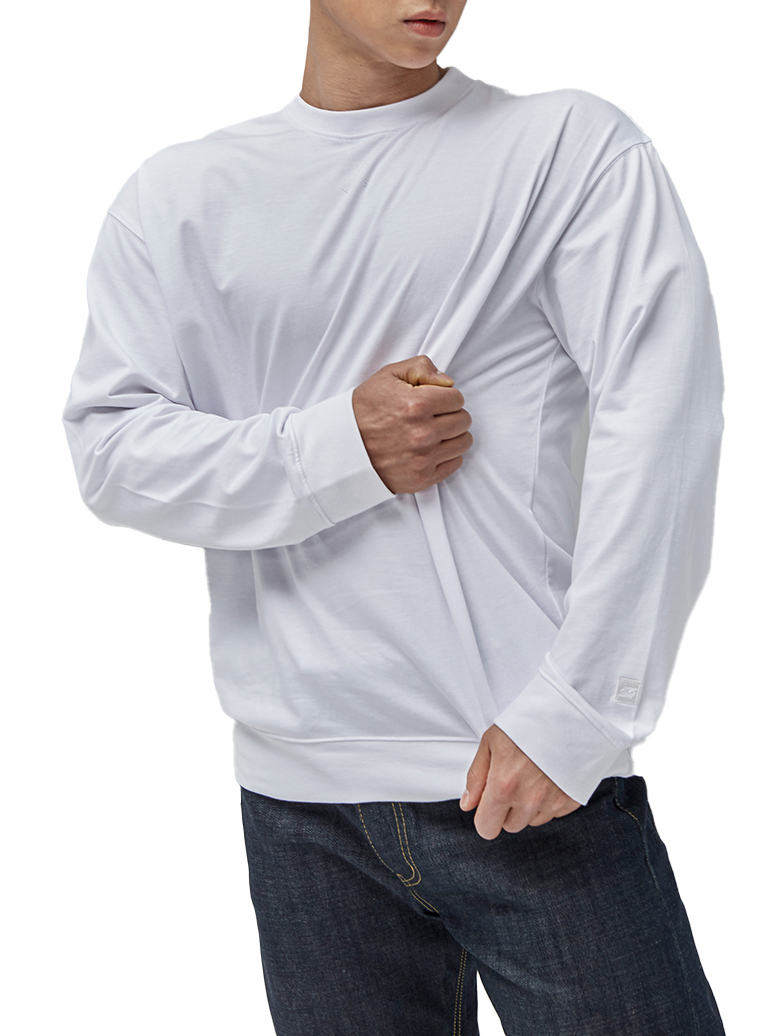 실켓 레귤러핏 맨투맨 티셔츠